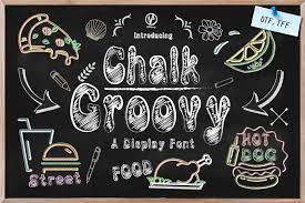 Пример шрифта Chalk Groovy Regular